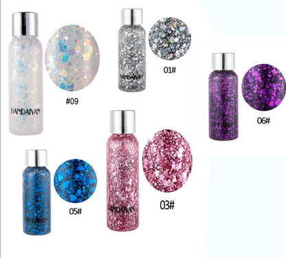 Eye Glitter Nail Hair Body Face Glitter Gel Art Heart Loose Sequins Cream Festival Glitter Decoration Party Tools