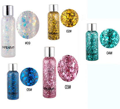 Eye Glitter Nail Hair Body Face Glitter Gel Art Heart Loose Sequins Cream Festival Glitter Decoration Party Tools