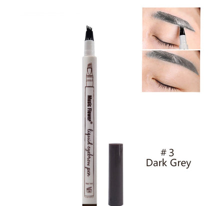 Waterproof Natural Eyebrow Pen Four-claw Eye Brow Tint Fork Tip Eyebrow Tattoo Pencil