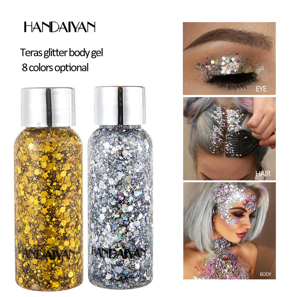 Eye Glitter Nail Hair Body Face Glitter Gel Art Heart Loose Sequins Cream Festival Glitter Decoration Party Tools