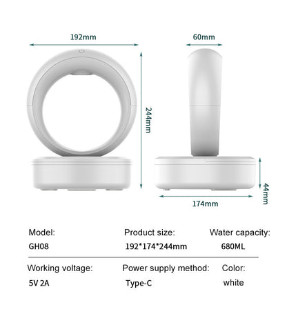 Anti-gravity Air Humidifier Mute Countercurrent Humidifier Levitating Water Drops Fogger Electric Humidifiers