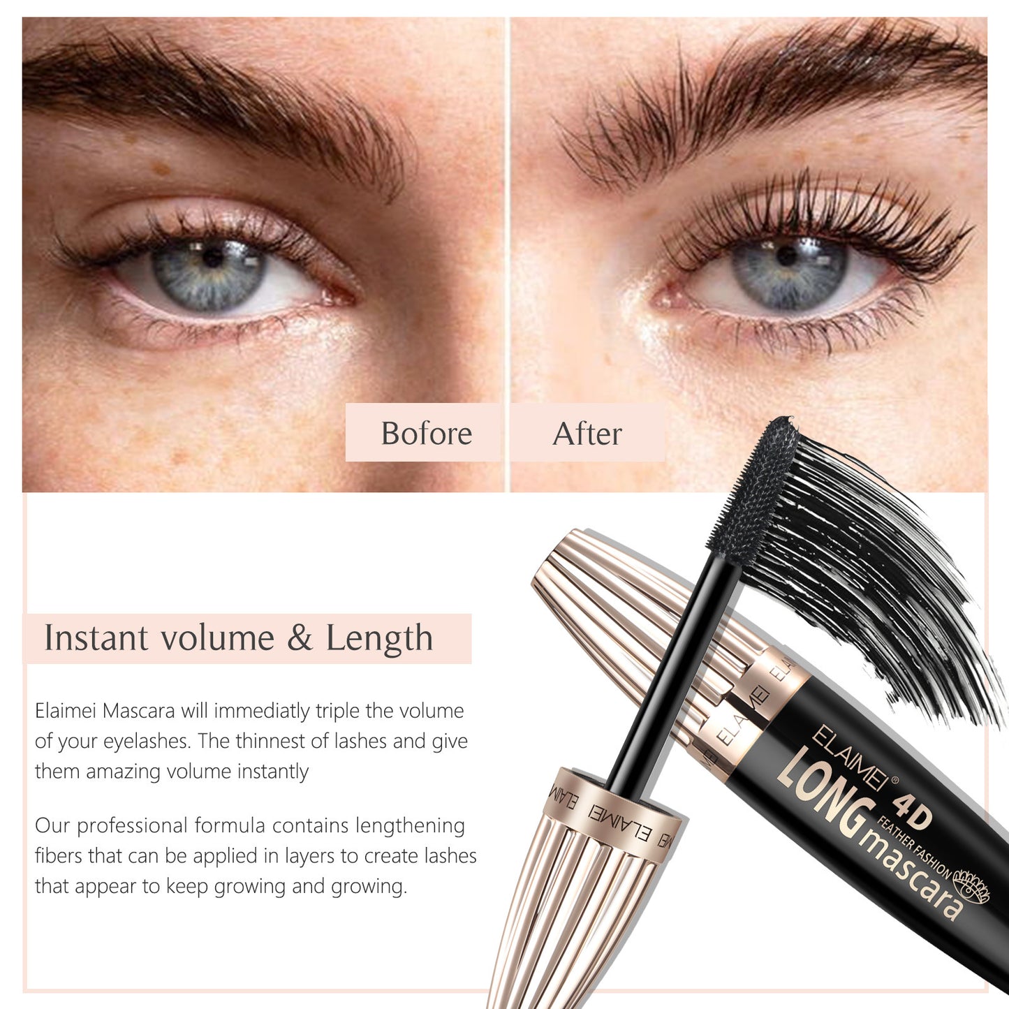 Long 4D Curling SUNFLOWER Durable Mascara