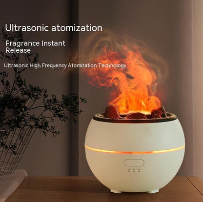 Flame Aroma Diffuser Household Desk Aromatherapy Humidifier